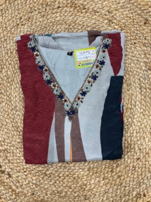Pure Crape silk kurti