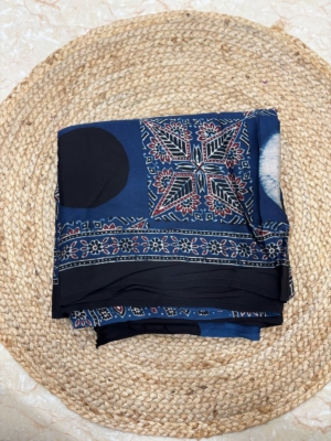 Ajrakh saree